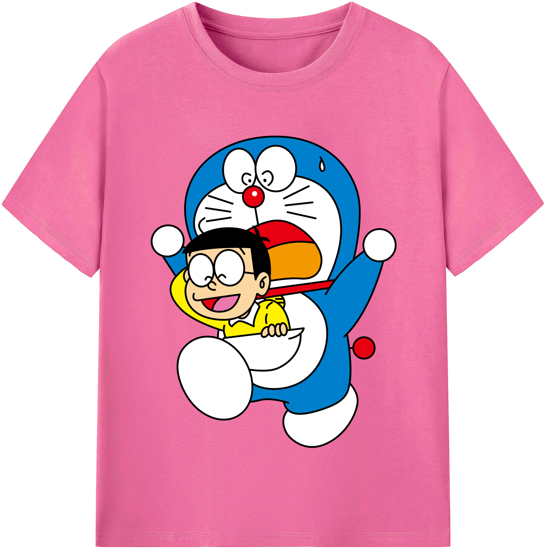 （画像用） ドラえもん Doraemon レディースカジュアルプリントTシャツ（綿100％）